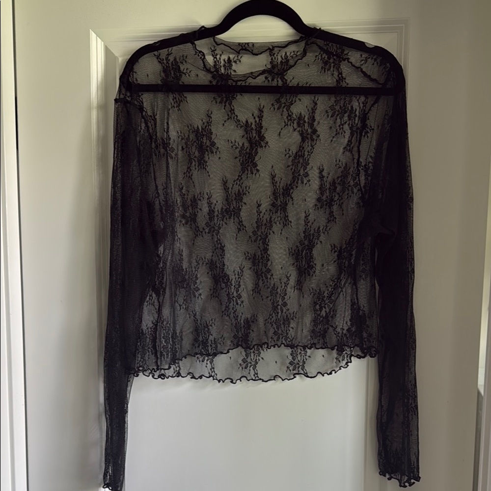 Cider Black Lace Blouse